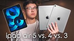 M1 iPad Air 5 vs. iPad Air 4 vs. iPad Air 3