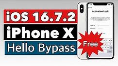 iphone X Hello Bypass iOS 16.7.2 Free With Unlocktool |iOS 16.7.2 Hello Bypass By Unlocktool|