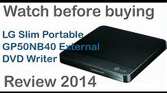 LG Slim Portable GP50NB40 External DVD Writer Review - Must-Watch Before Buying
