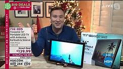 Trexonic 14" Ultra Lightweight Portable LED TV with Ante...