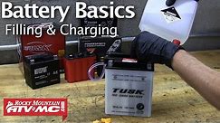 Battery Basics & Activation - Filling & Charging a Motorcycle Battery