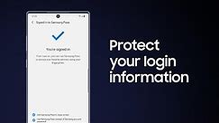Samsung Pass: How to protect your login information | Samsung