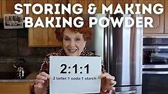 Storing & Making Baking Powder