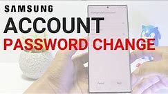 How to Change Samsung Account Password on Samsung Galaxy S23/S23+/S23 Ultra