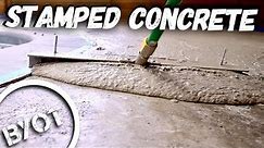 STAMPED CONCRETE // DIY CONCRETE OVERLAY