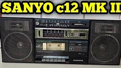 SANYO C12 mk II boombox cassette recorder vintage old boombox with two speakers (9023321435)sold out
