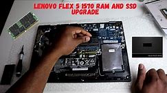 Lenovo Flex 5 IdeaPad 1570 Ram and SSD Upgrade