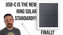 Ring Solar Update: USB-C is now the standard!