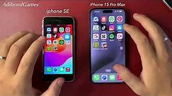 iPhone SE 2020 vs iPhone 15 Pro Max