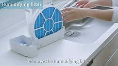 4. Cleaning Sharp "Plasmacluster" Air Purifiers humidifying filter