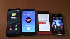 Incoming call & Outgoing call at the Same time Honor 9s+Samsung Galaxy Wave Y+HTC+Nexus 5