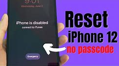 Top 2 Ways to Reset iPhone 12 (Forgot Passcode) | How to Unlock iPhone 12 without Passcode
