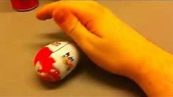 Unboxing a kinder surprise egg