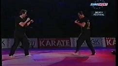 Ron Balicki and Willie Laureano Jeet Kune Do Demo in Paris France Bercy Martial Arts Festival
