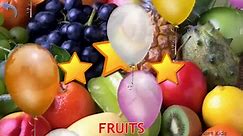 Kids learning fruits and vegetables names. Nice video for children