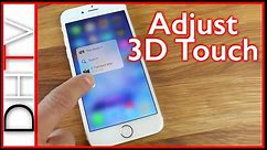 How To Turn On/Off 3D Touch Or Customize The Sensitivity - iPhone 6s & iPhone 6s Plus