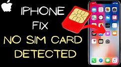 No Sim Card Error On iPhone