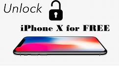 Unlock iPhone X Free - SIM unlock iPhone X