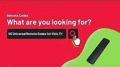 GE Universal Remote Codes for Vizio TV