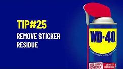 How To Remove Sticker Residue Using WD-40 Multi-Use Product