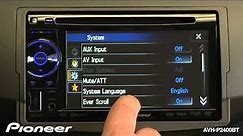 How To - AVH-P2400BT - Adjust System Settings