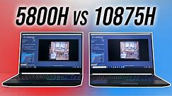 AMD Ryzen 7 5800H vs Intel i7-10875H - Best 8 Core Laptop CPU?