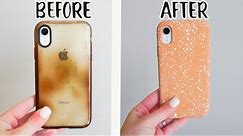 HOW TO PAINT YOUR PHONE CASE || Splatter Painting Technique with Acrylic Paint