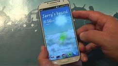 How to change the lock screen message on the Galaxy S4