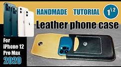 Making a leather iPhone case [Leather craft] 1part. How to Make a Leather Phone Case?