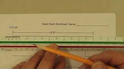 How to use a Scale Ruler to read measurements, plus a practice worksheet