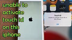 How to Fix Unable to activate touch id on this iPhone #techmindacademy