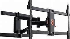 ECHOGEAR Full Motion Articulating TV Wall Mount Bracket for TVs Up to 82" - Smooth Extension, Swivel, & Tilt - Wall Template for Easy Install - Centers & Levels After Mounting Plus Hides Your Cables