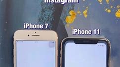 iPhone 7 vs iPhone 11 - Open instagram #shorts
