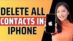 How to delete all contacts in iphone - Full Guide 2023
