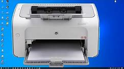 How to install Hp laserjet p1102 printer driver on windows 10 by USB