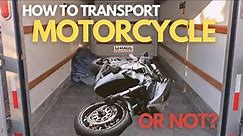 How to Transport a Motorcycle | Uhaul Enclosed Trailer
