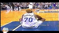 Dennis Rodman Sits Down on Court and EJECTED!
