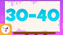 Guess the numbers from 30 to 40 - Learn to read and write numbers from 1 to 100