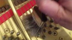 How to Clean Around the Tuning pins on a Grand Piano