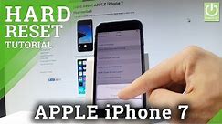 How to Hard Reset APPLE iPhone 7 - Restore iOS / Factory Reset