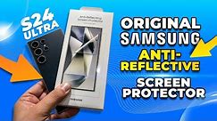 Original Samsung Screen Protector & Leather Case ( Anti-Reflection ) For Galaxy S24 Ultra Review
