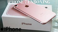 IPHONE 7 ROSE GOLD UNBOXING| FIRST LOOK WATERPROOF