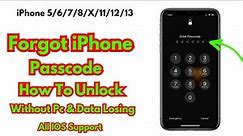 How To Unlock iPhone ! Unlock iPhone Without Passcode - Unlock Forgotten iPhone Passcode ! New 2023