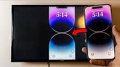 Screen Mirroring with iPhone iOS 17 (Wirelessly - No Apple TV Required)