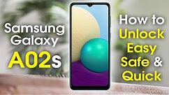 How to Unlock Samsung Galaxy A02 and A02s Easy Safe and Quick