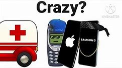 Nokia vs Samsung vs iPhone| Crazy iPhone