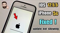 { UPDATE } iPhone 5s IOS 12.5.5 Update not showing - SOLVED