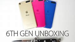 iPod Touch 6th Generation Unboxing - Gold, Pink & Blue First Impressions