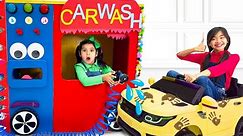Slippery Soapy Car Wash: Kids vs Machines with Ellie Lyndon and Charlotte