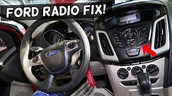 WHY THE RADIO DOES NOT WORK ON FORD, RADIO NOT TURNING ON